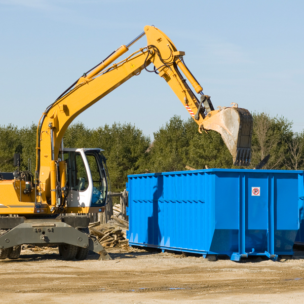 are there any restrictions on where a residential dumpster can be placed in Covington Texas